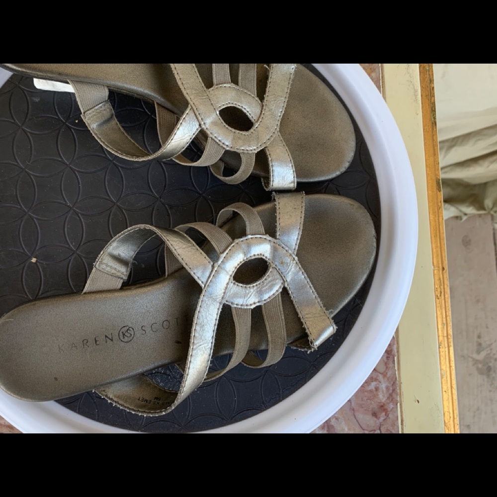 KAREN SCOTT SLIDE SANDALS